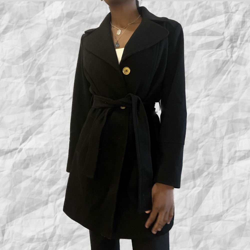 Black pea coat